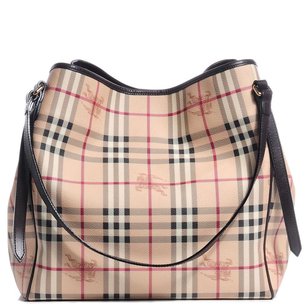 BURBERRY Haymarket Check Large Canterbury Hobo